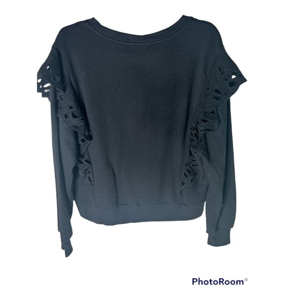 Joie Phyllida Sweater Black Size Large Sweatshirt $178 NEW W/TAGS - Picture 5 of 8